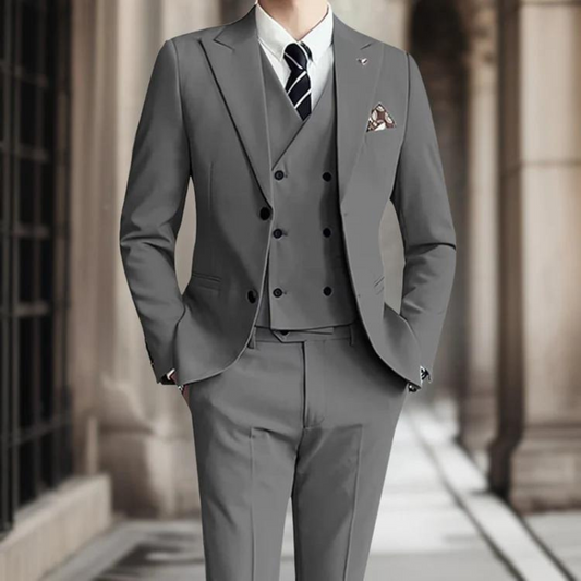 Lucas | Prestigious Sleek Fit Pima Cotton Attire - Foivo
