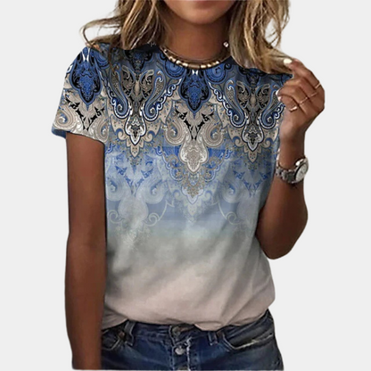 Blouse Été Légère pour Femmes | Imprimé Floral et Douce - Foivo