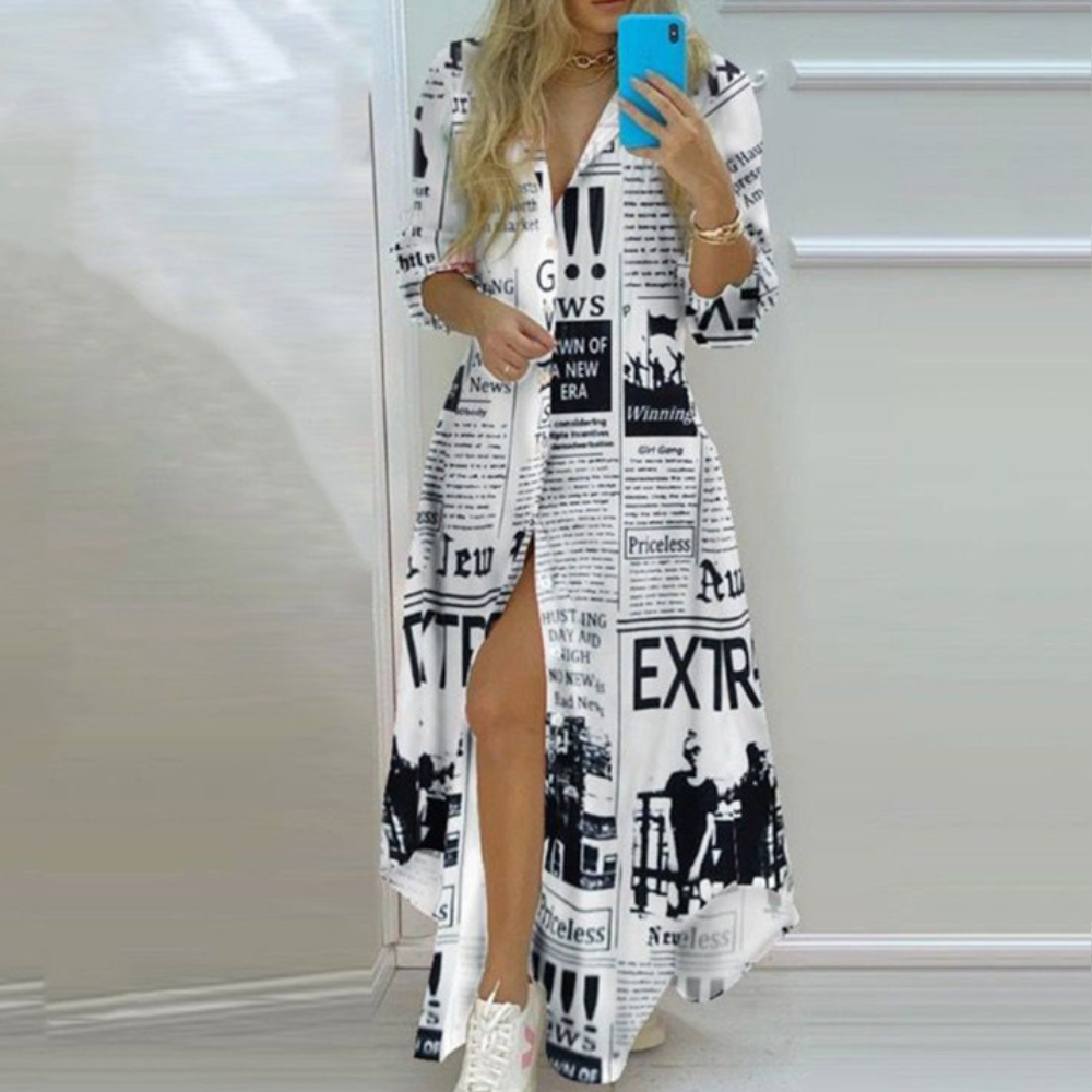 Robe Élégante Imprimée Fashion Haut de Gamme