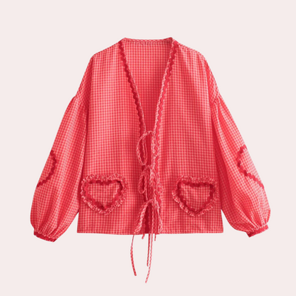 Blouse Féminine en Nylon Douce pour Femme | Chic et Polyvalente pour Tous Les Jours