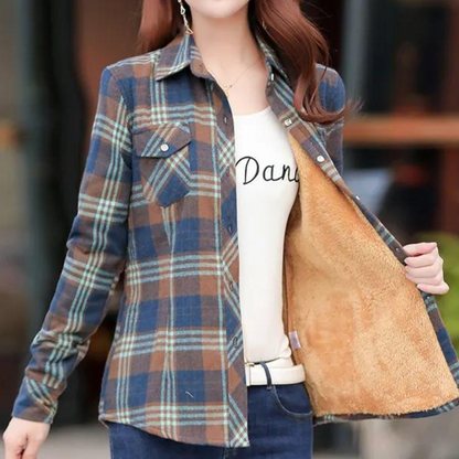 Chemise Coton Flanelle Chic pour Femme