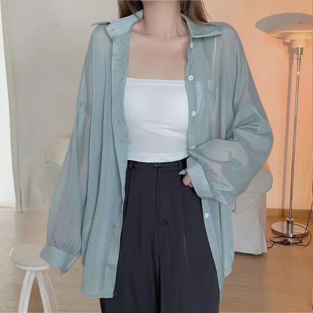 Chemise Chic en Coton Doux à Manches Longues - Foivo