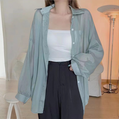 Chemise Chic en Coton Doux à Manches Longues - Foivo