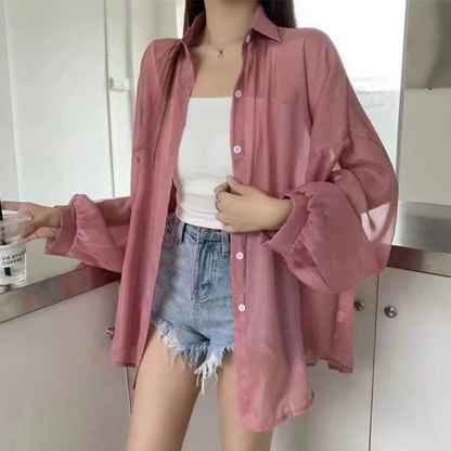 Chemise Chic en Coton Doux à Manches Longues