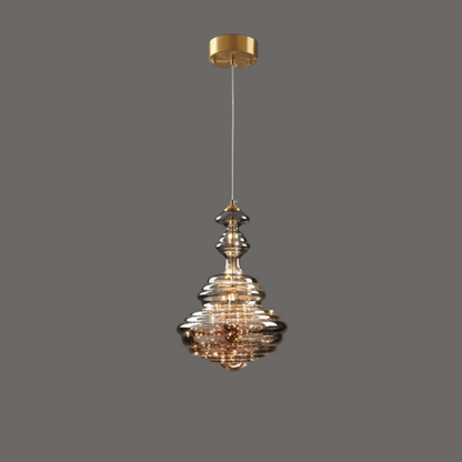 Luminaire Suspendu Chic en Verre et Métal pour Intérieur