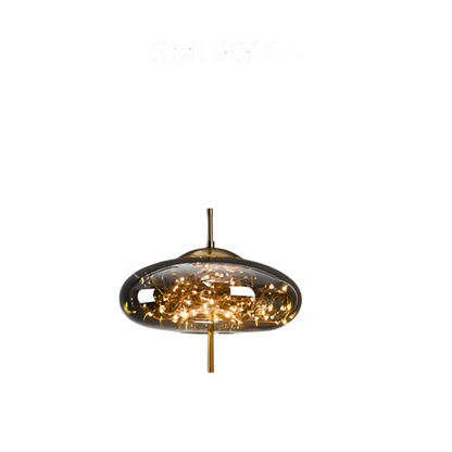 Lampe Plafond Design Verre Fumé LED
