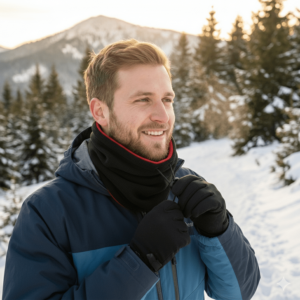 Cache Cou Polyvalent pour Ski et Activités Extérieures 3