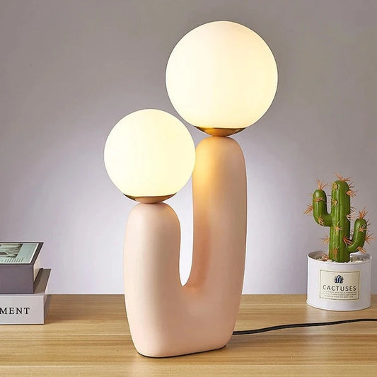 Lampe Cactus Déco Chic En Résine - blxckfr