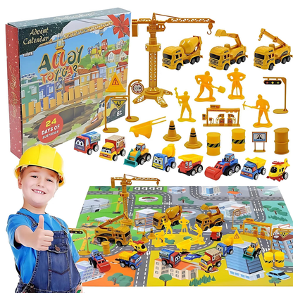 Calendrier Avent Enfant Mini Véhicules Jouets