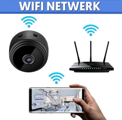 Caméra de Surveillance WiFi HD 1080p Vision Nocturne Unisexe
