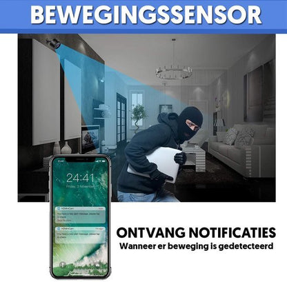 Caméra de Surveillance WiFi HD 1080p Vision Nocturne Unisexe