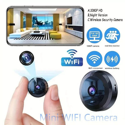 Caméra de surveillance WiFi Mini 1080p HD Discrète Unisexe - Foivo