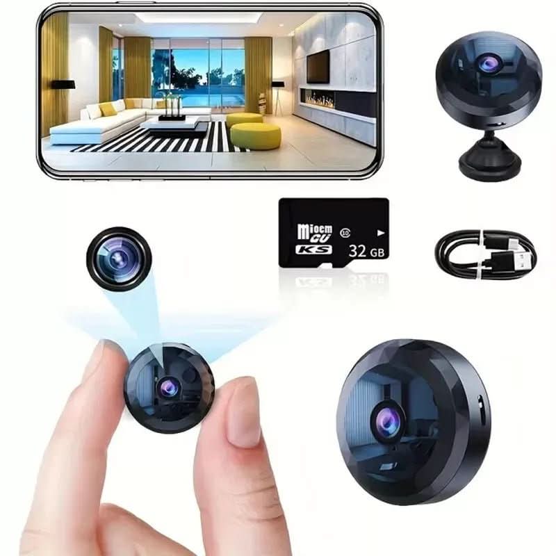 Caméra de Surveillance Mini WiFi 1080P HD Discrète pour Maison et Bureau 8
