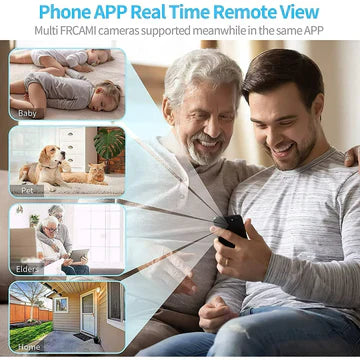 Caméra de Surveillance Sans Fil HD 1080P avec Audio en Direct pour Intérieur et Extérieur 1