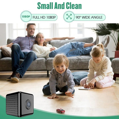 Caméra de surveillance WiFi HD Intérieure Sans fil compacte