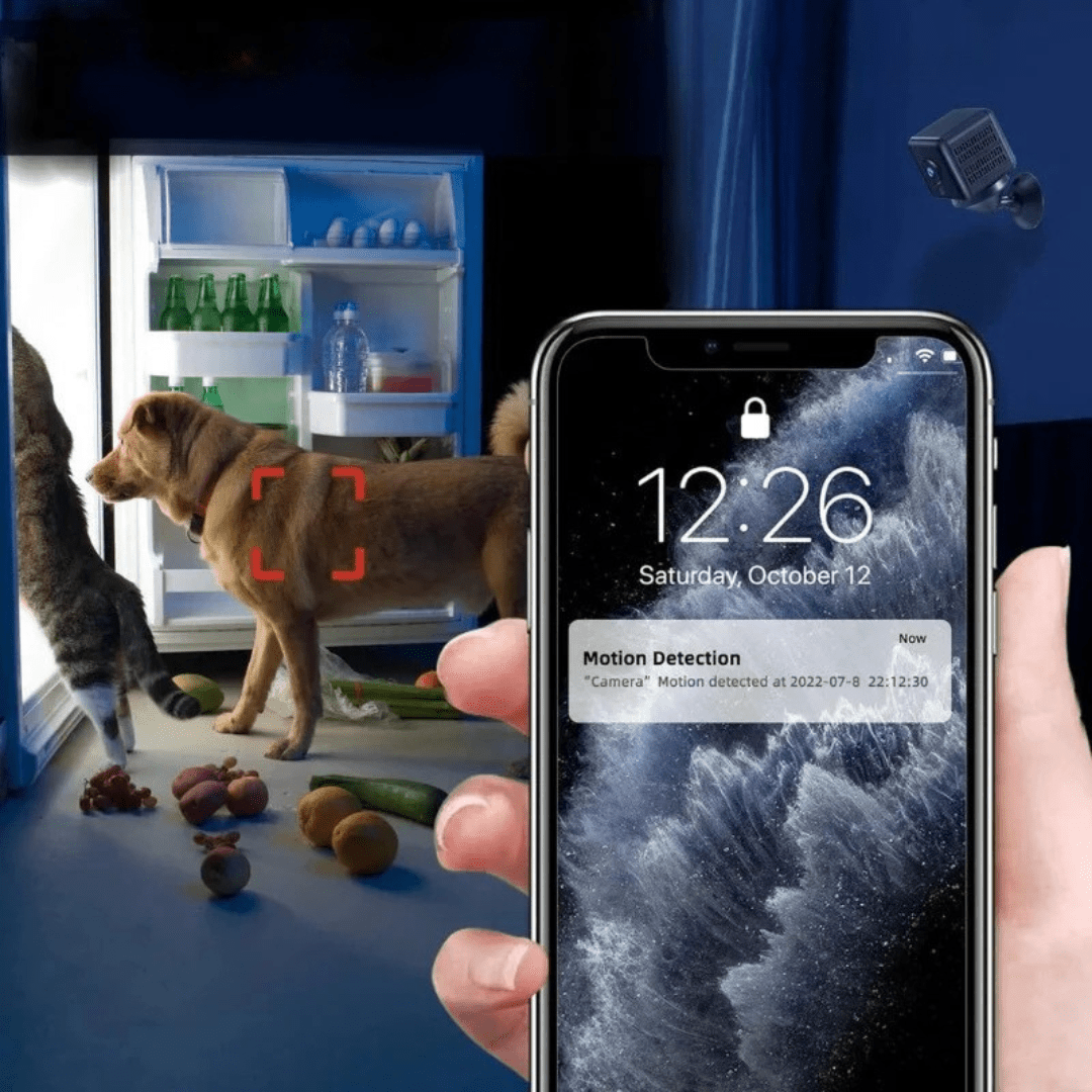 Caméra de surveillance WiFi 1080p Sans fil Vision nocturne