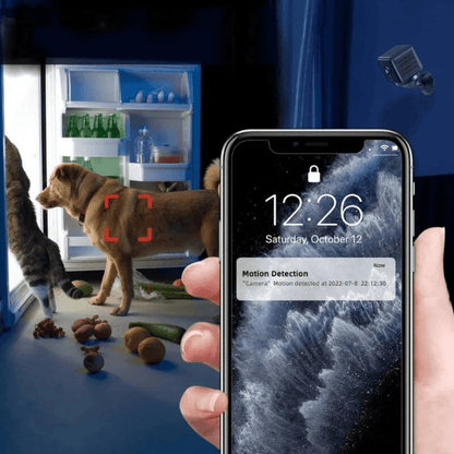 Caméra de surveillance WiFi 1080p Sans fil Vision nocturne
