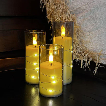 Luminaires Bougies LED à Remote Contrôle Flamme Chaude