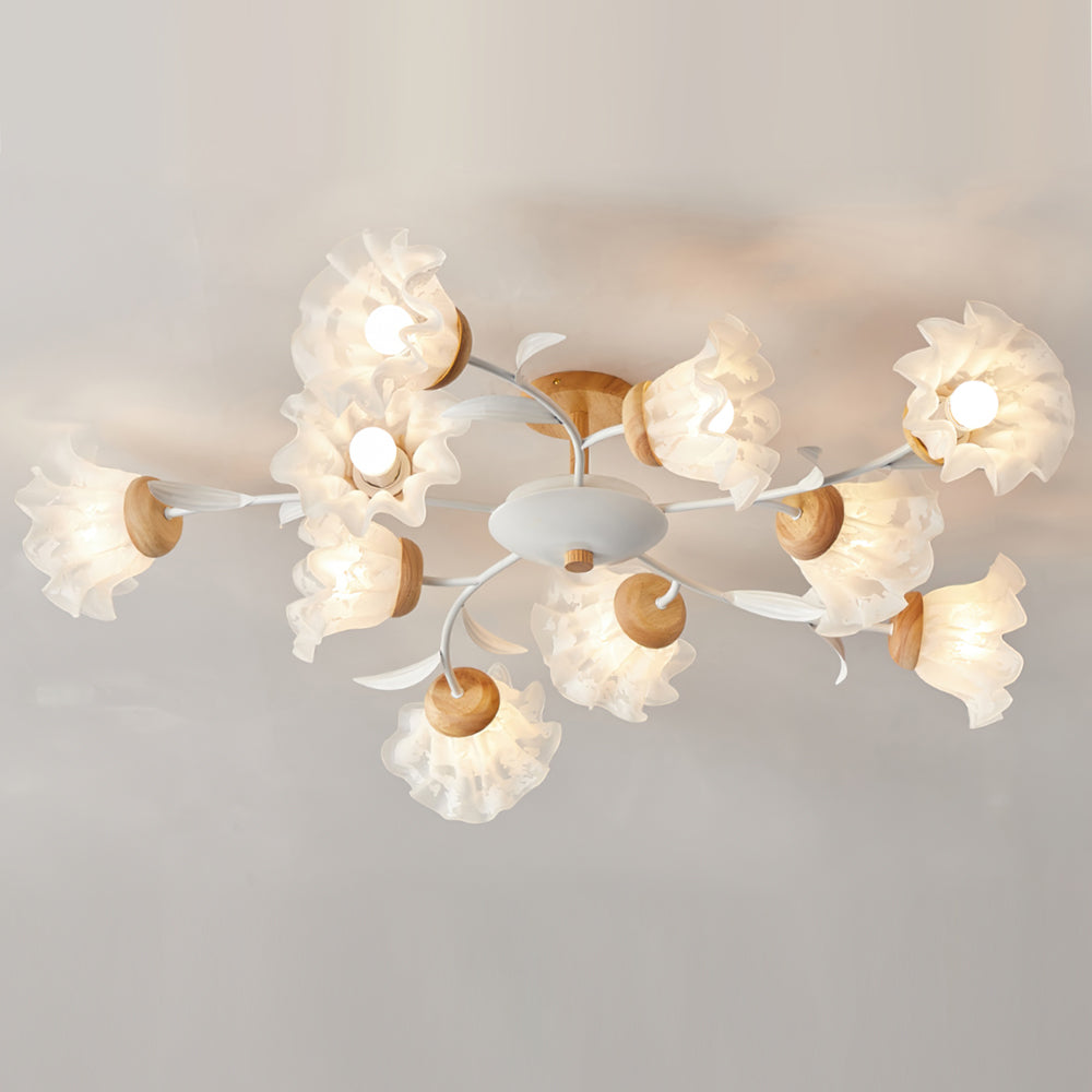 Luminaire Suspendu Fleur Délicat | Décoration Intérieure Chic et Végétal