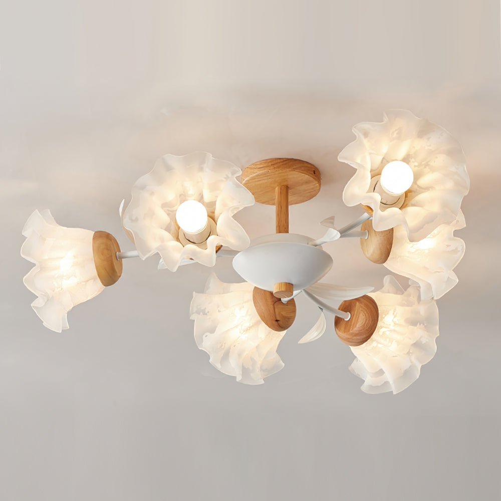 Luminaire Suspendu Fleur Délicat | Décoration Intérieure Chic et Végétal
