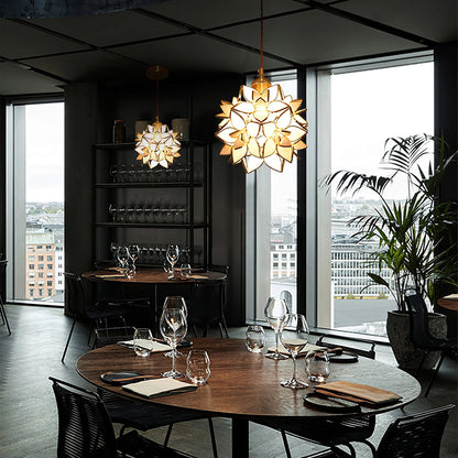 Lampe Suspendue Coquillage en Verre - Luminaire Élégant pour Intérieur - Foivo