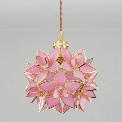 Lampe Suspendue Coquillage en Verre - Luminaire Élégant pour Intérieur
