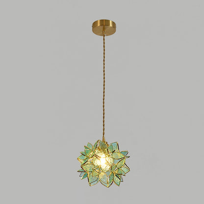 Lampe Suspendue Coquillage en Verre - Luminaire Élégant pour Intérieur