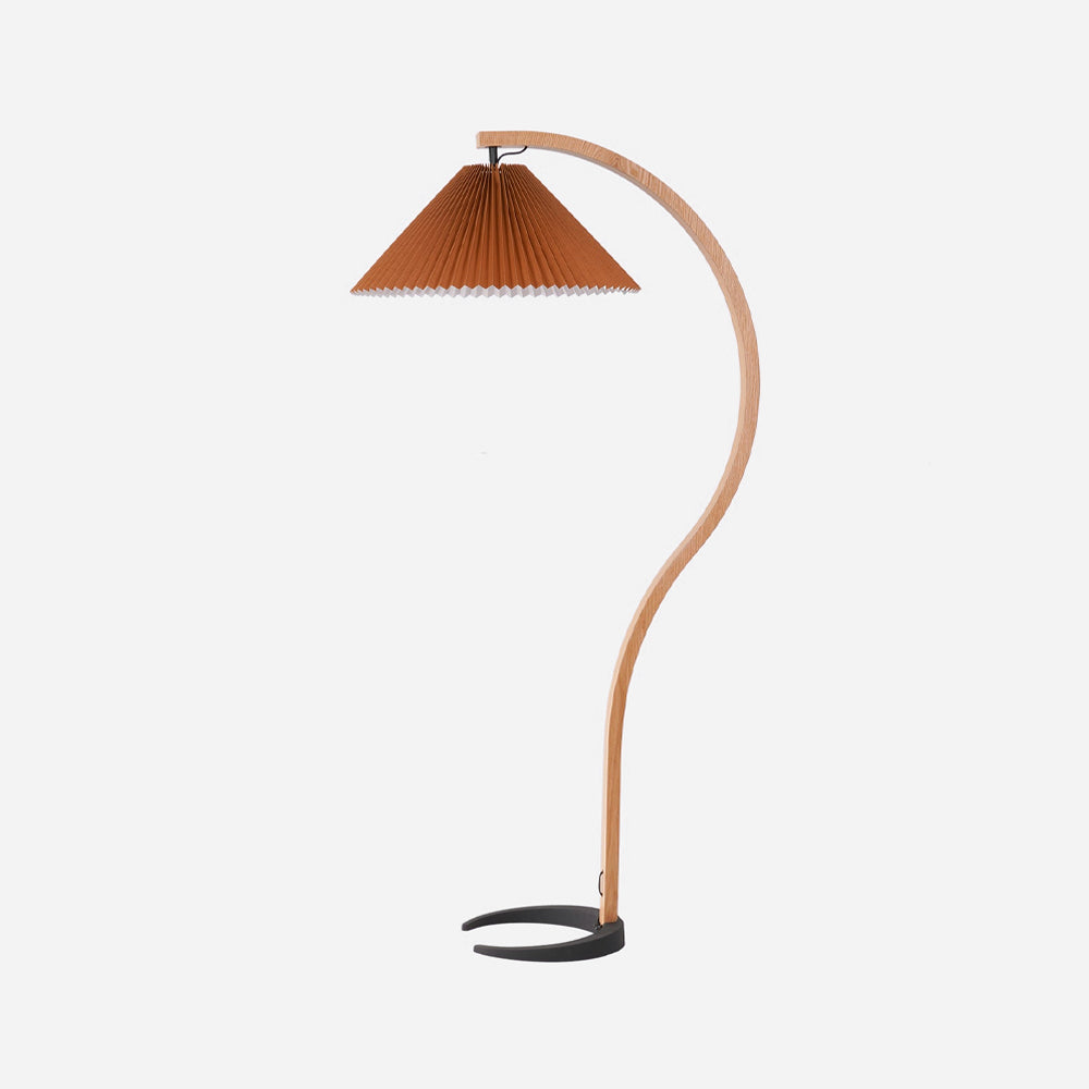 Lampe sur Pied Rétro Chic en Bois et Métal
