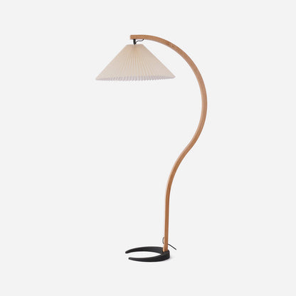 Lampe sur Pied Rétro Chic en Bois et Métal