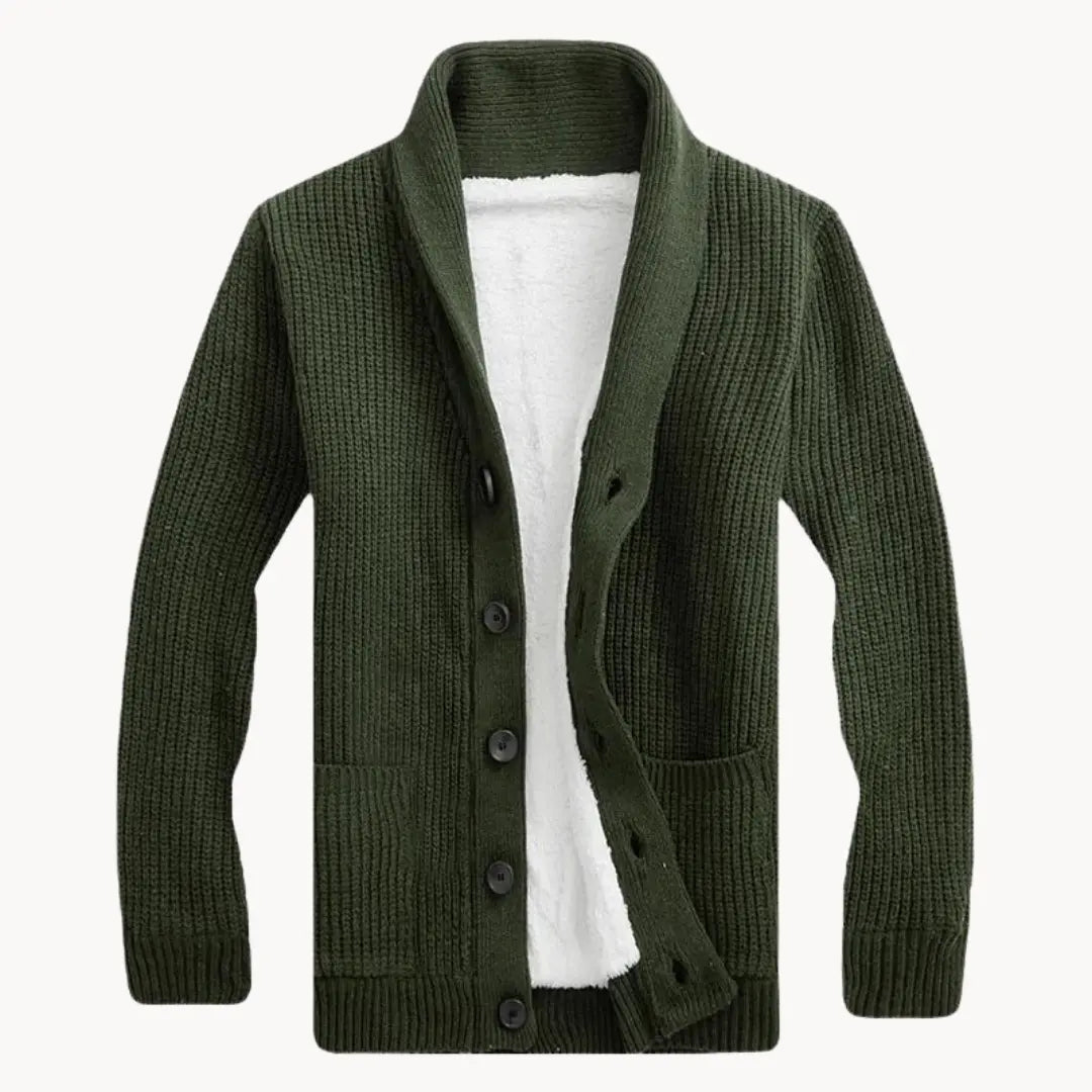 Cardigan Homme Maille Fine Col Châle - Foivo