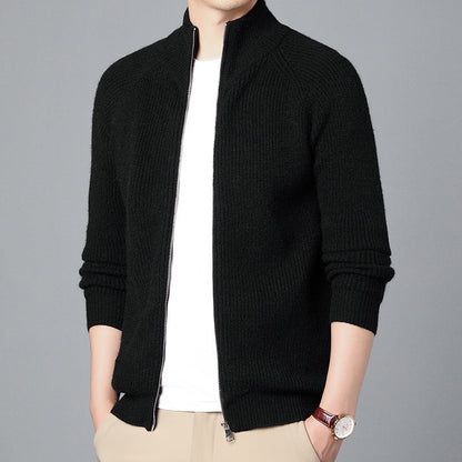 Cardigan pour Hommes à Fermeture Éclair Décontracté 1