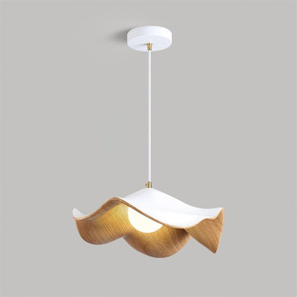 Lampe Suspendue Élégante Lotus Métal et Résine