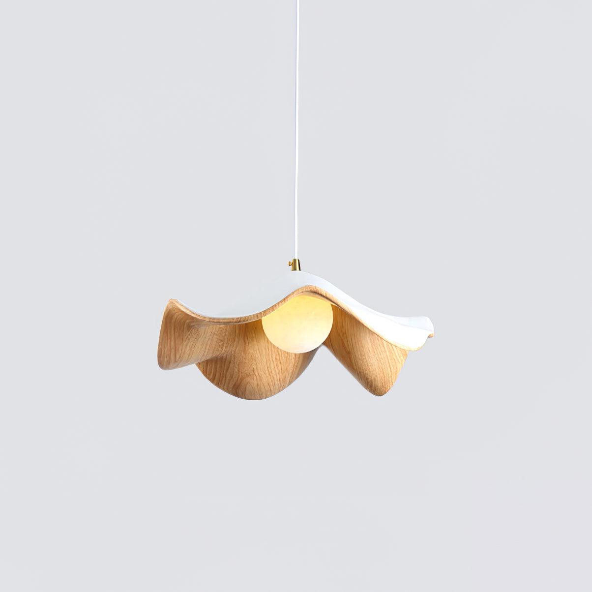 Lampe Suspendue Élégante Lotus Métal et Résine