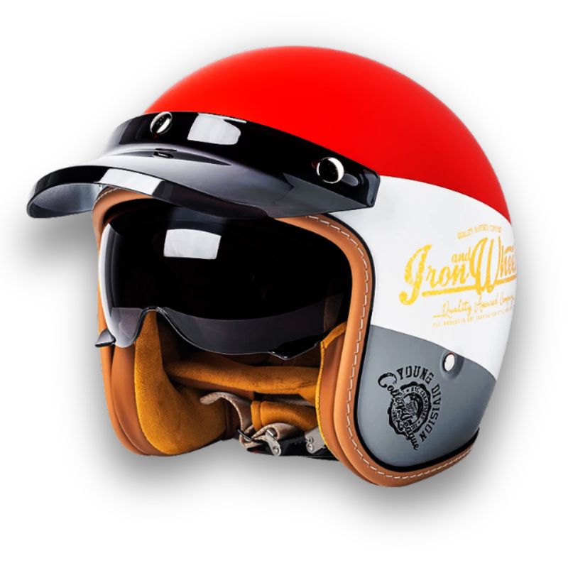 Casque de Moto Unisexe Design Classique 1