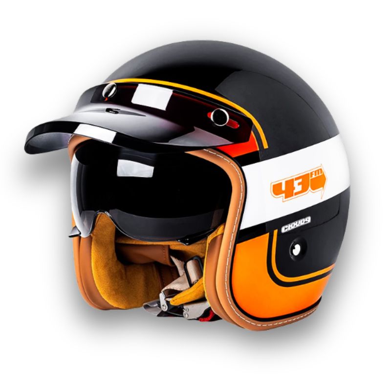 Casque de Moto Unisexe Design Classique 10