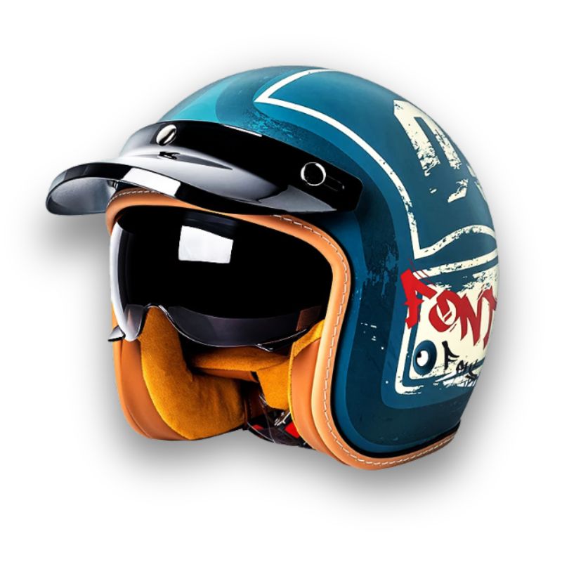 Casque de Moto Unisexe Design Classique 5