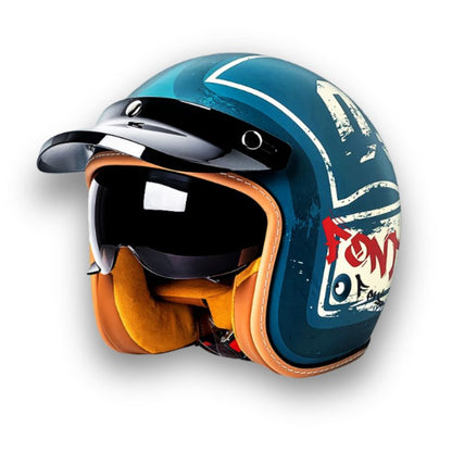 Casque de Moto Unisexe Design Classique 5