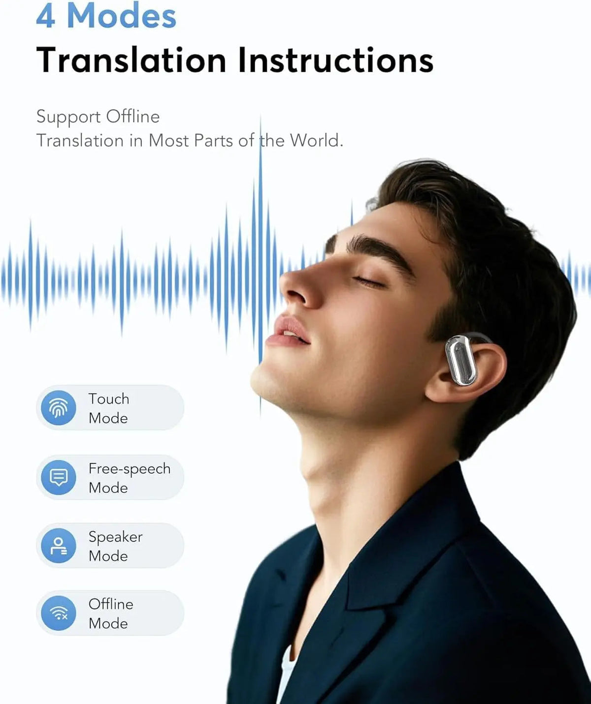 Casque de traduction multilingue sans fil 2