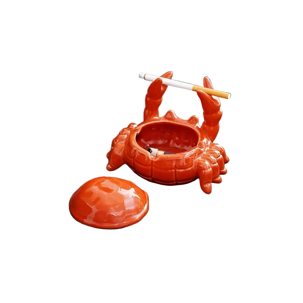 Cendrier Extérieur Design Crabe Original en Métal Compact - Foivo