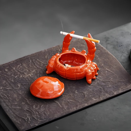Cendrier Céramique Crabe Déco Intérieure - Foivo