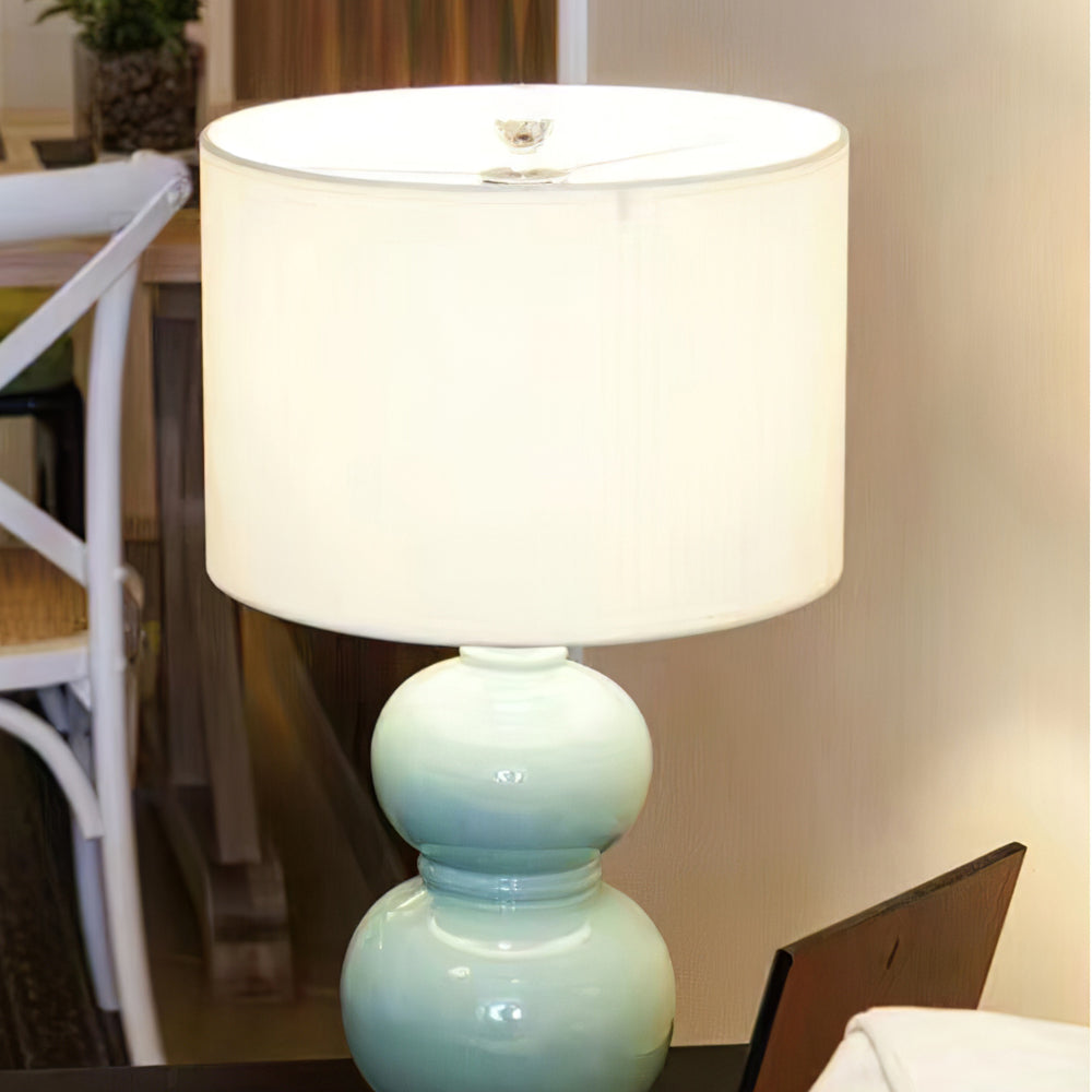 Lampe de Bureau en Porcelaine Élégante et Réglable