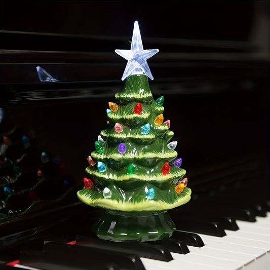 Décoration de Noël en Céramique Éclairée pour Table - BlxckFR