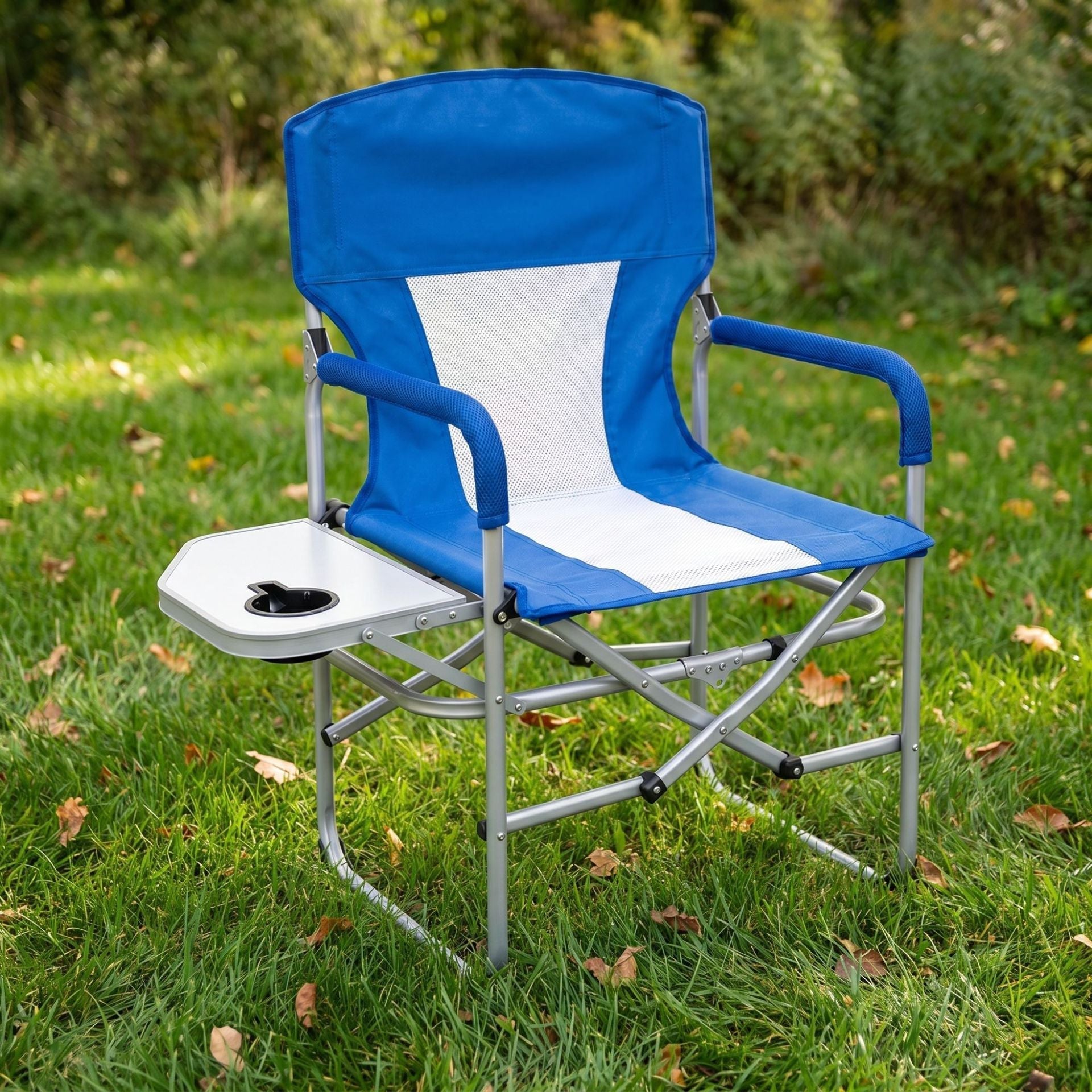 Chaise Camping Pliable Avec Table D'Appoint Pratique Pour Homme Et Femme 1