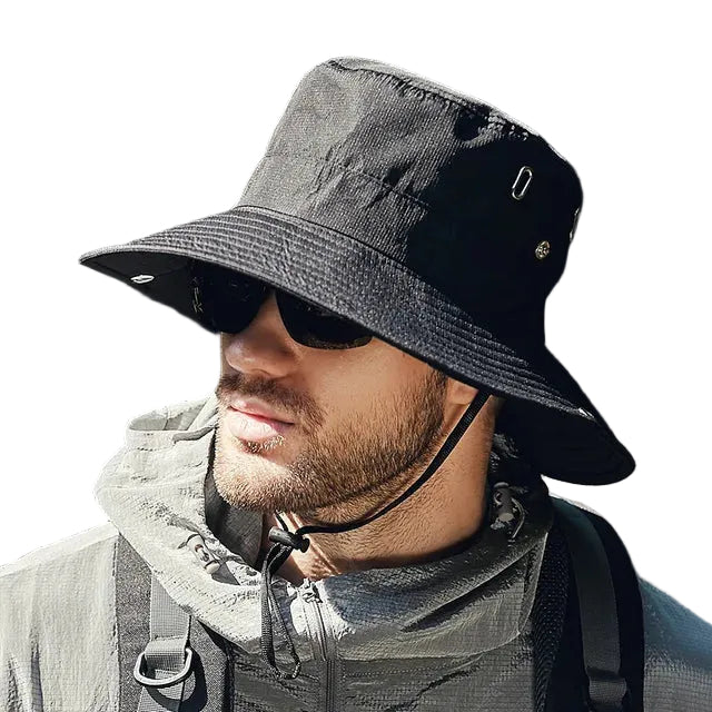 Chapeau Homme Tissu Léger Protection UV Coupe Classique - Foivo