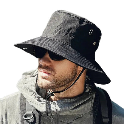 Chapeau Homme Tissu Léger Protection UV Coupe Classique - Foivo