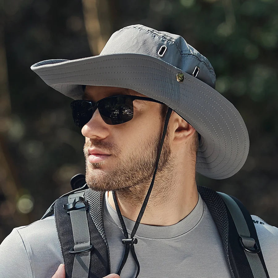 Chapeau de Pêche Homme Été avec Protection UV 5