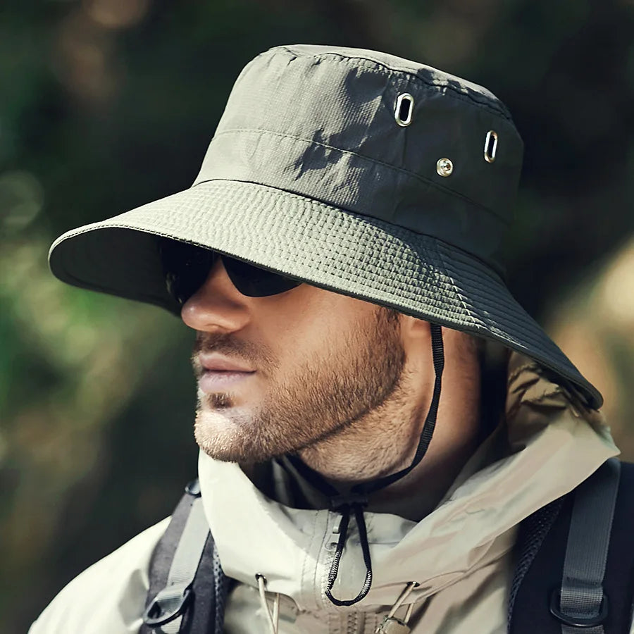 Chapeau de Pêche Homme Été avec Protection UV 8