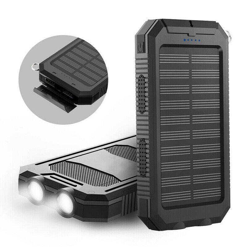Chargeur Solaire Portable avec Lampe LED Intégrée - Foivo