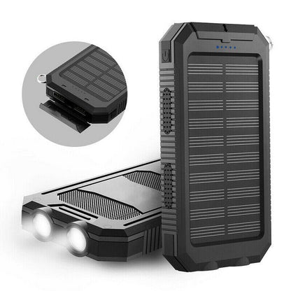 Chargeur Solaire Portable avec Lampe LED Intégrée - Foivo