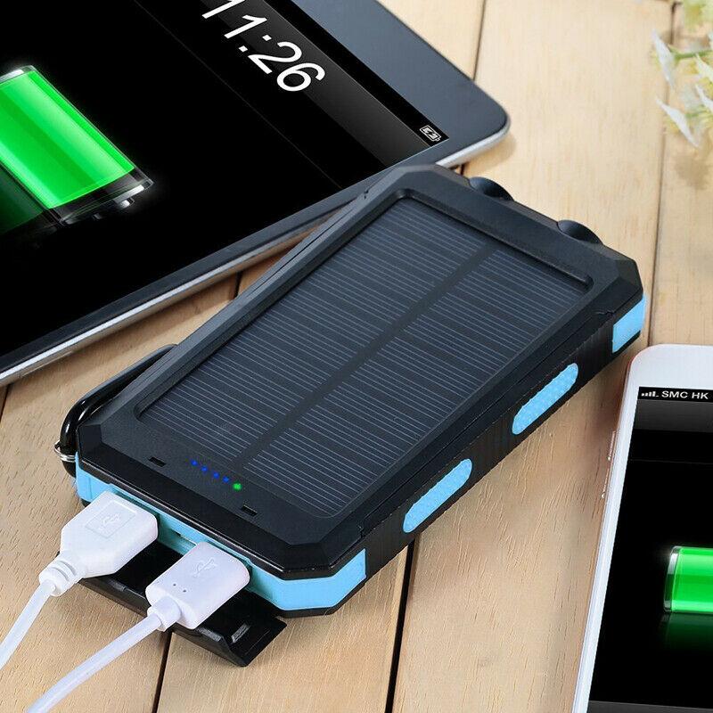 Chargeur Solaire Portable avec Lampe de Poche LED 2
